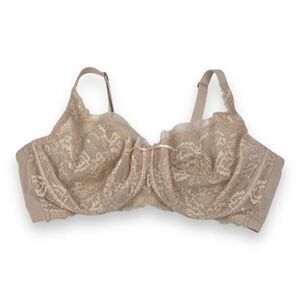 Skarlett Blue Lace Tan Bra Size 40DD